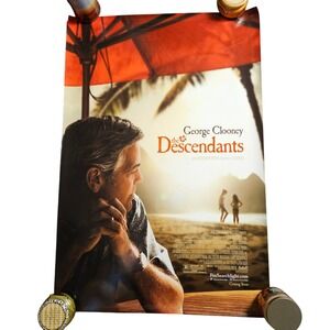 The Descendants 2011 Original Advance Movie Poster 27x40 George Clooney D/S